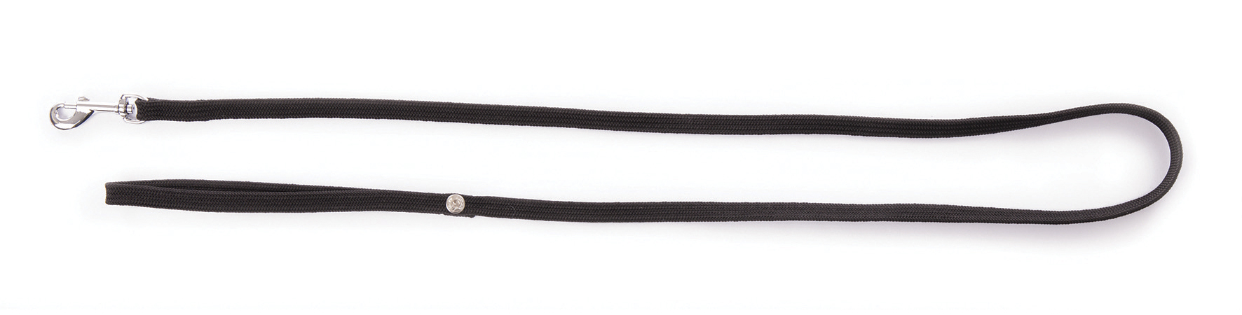 Laisse tubulaire nylon MARTIN SELLIER noire 1cm 120cm