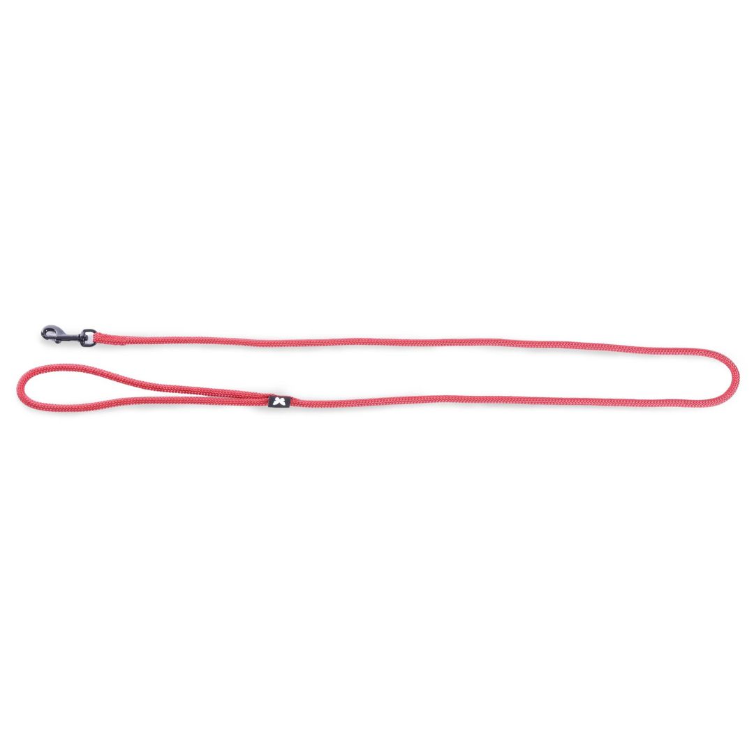 Laisse nylon ronde MARTIN SELLIER rouge 6mm 100cm