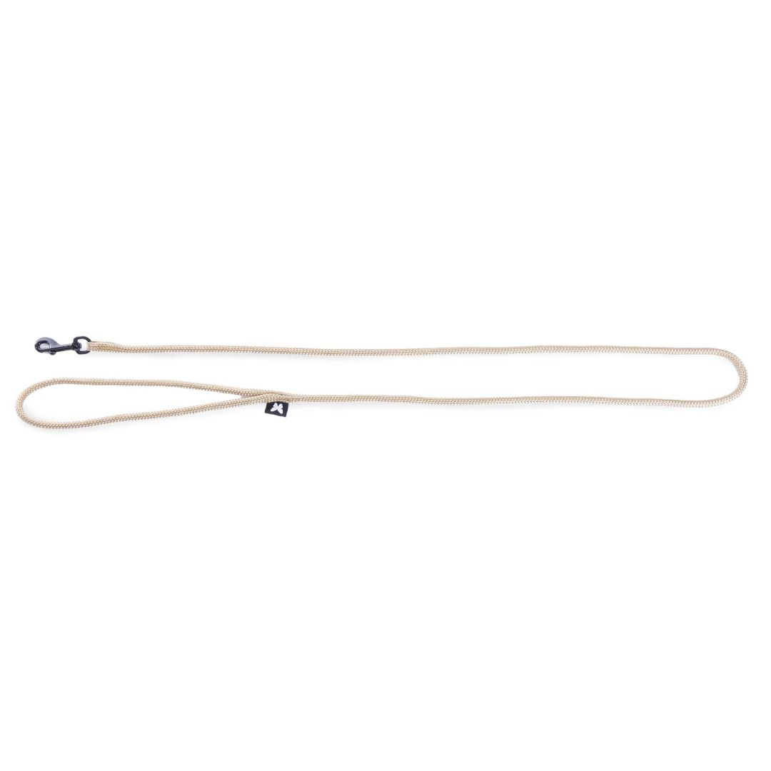 Laisse nylon ronde MARTIN SELLIER beige 6mm 100cm