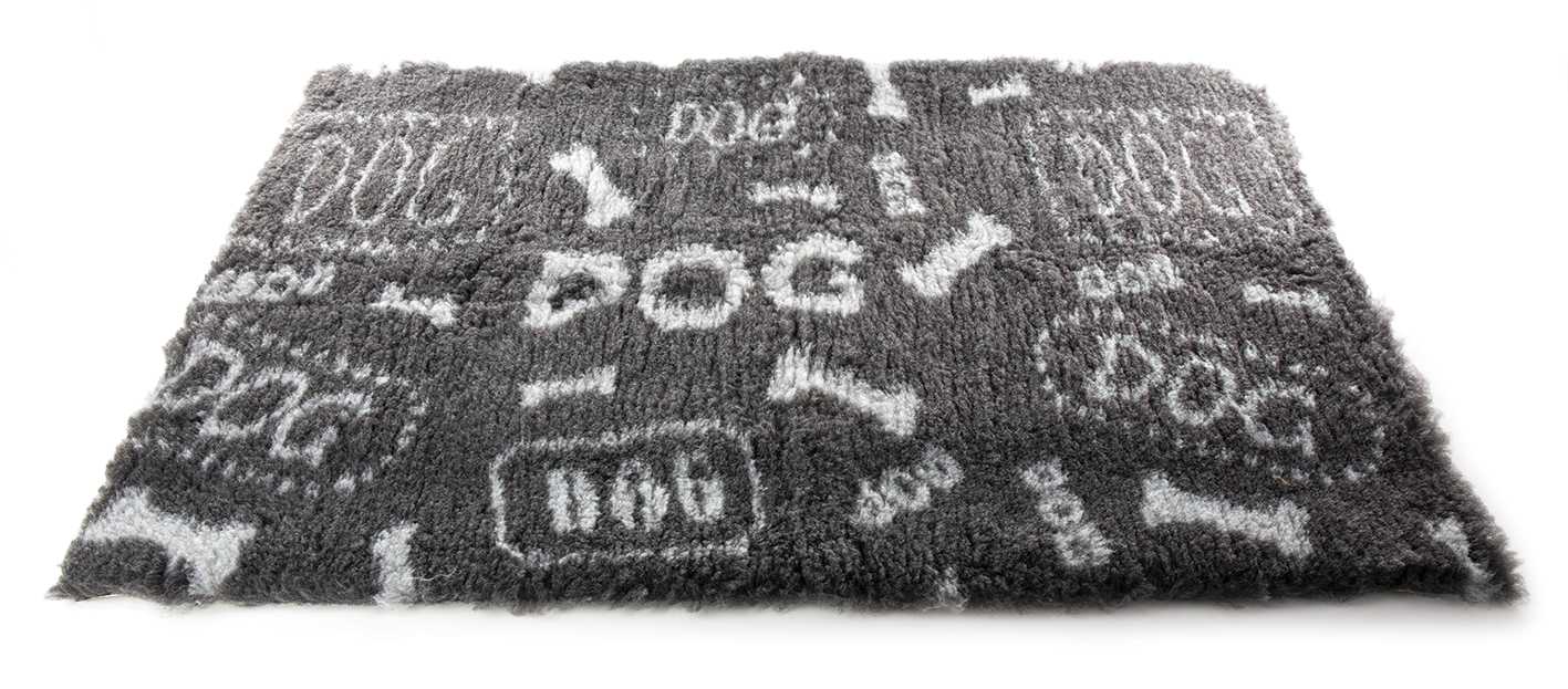 Tapis Petbed MARTIN SELLIER 10mx75cm motif dogs gris