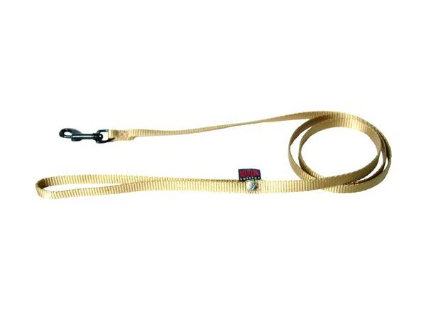 Laisse nylon simple MARTIN SELLIER beige 1cm 120cm