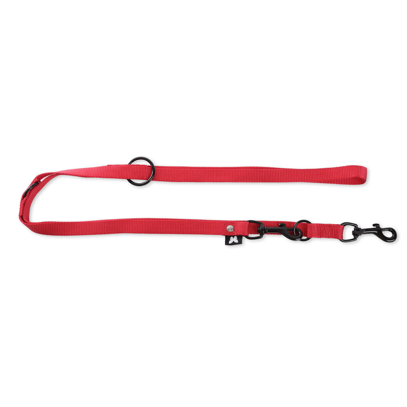 Laisse nylon 3 positions MARTIN SELLIER 20mm 2m rouge