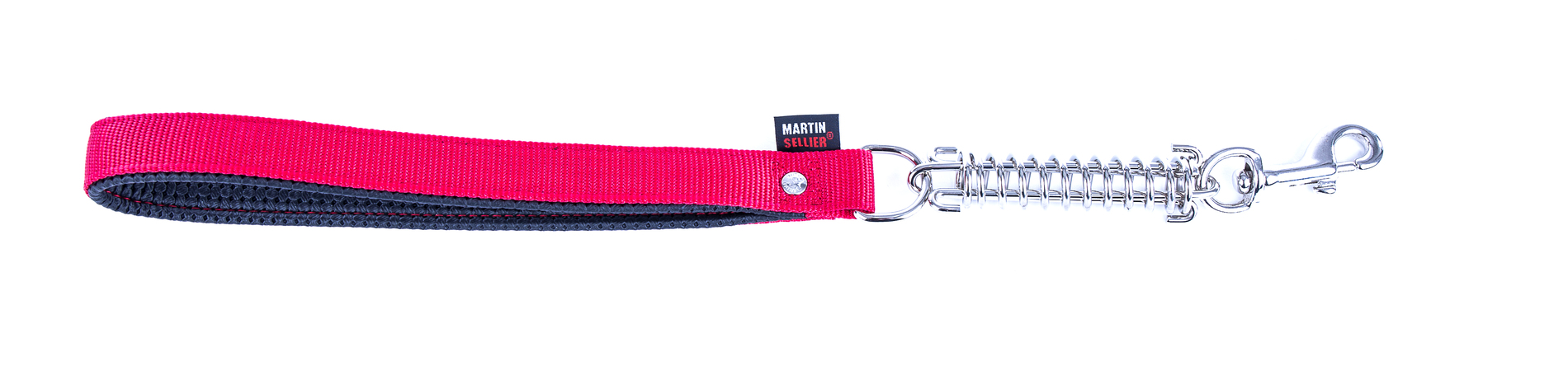 Laisse amortisseur MARTIN SELLIER rouge 2,5cm 50cm