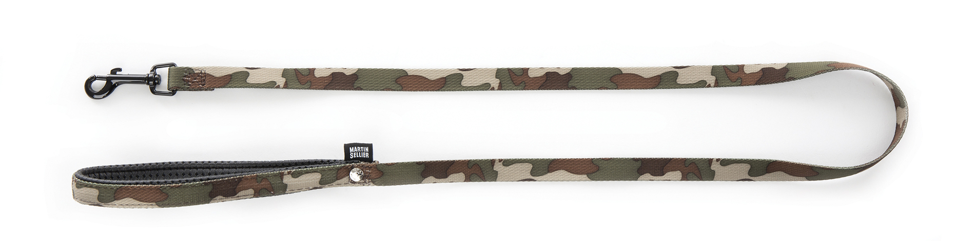 Laisse chien MARTIN SELLIER nylon 2x120cm camouflage
