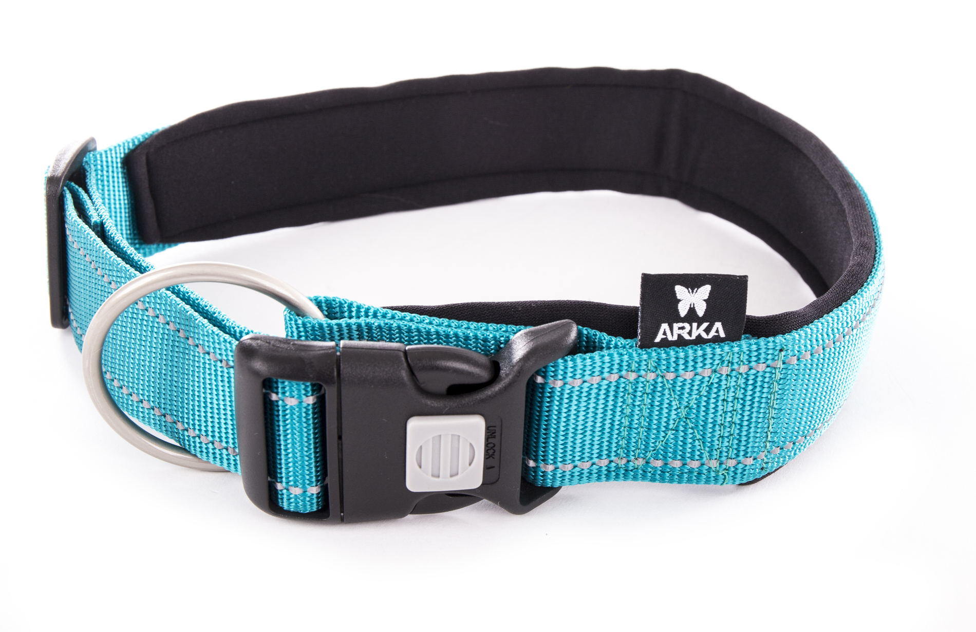 Collier Neo+ nylon MARTIN SELLIER XL turquoise 50-70cm