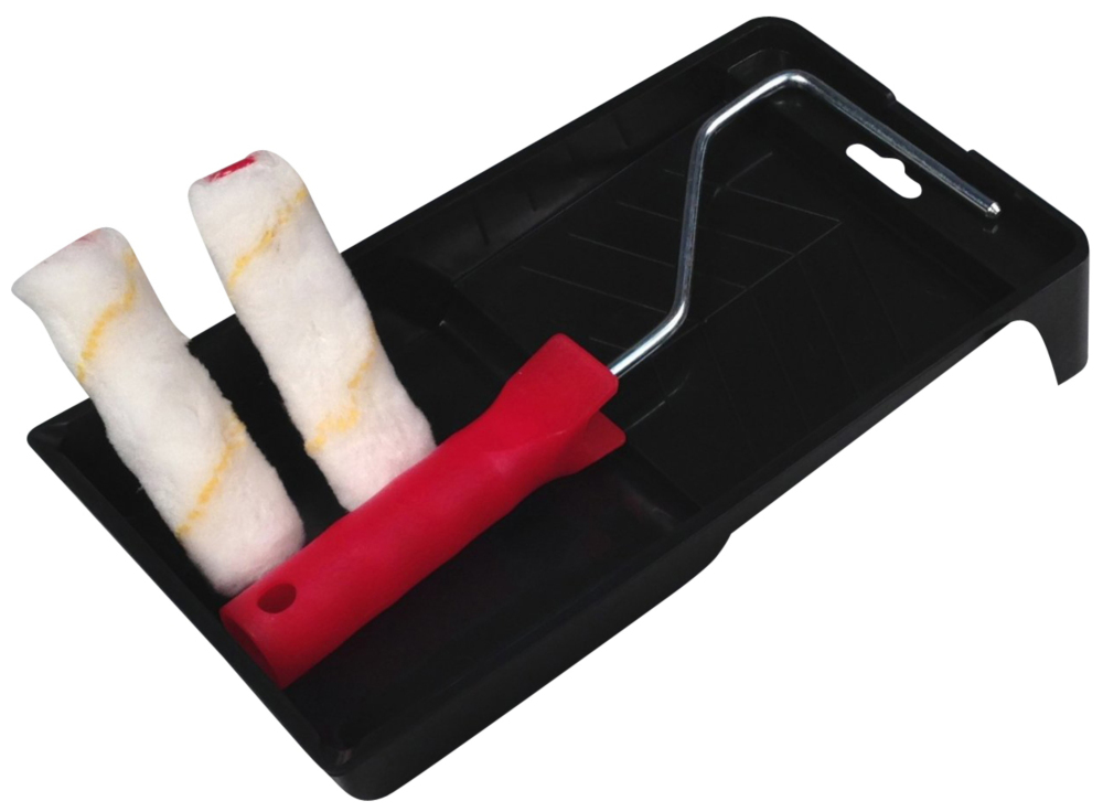 Lot bac monture mini rouleaux SAVY 100mm x4
