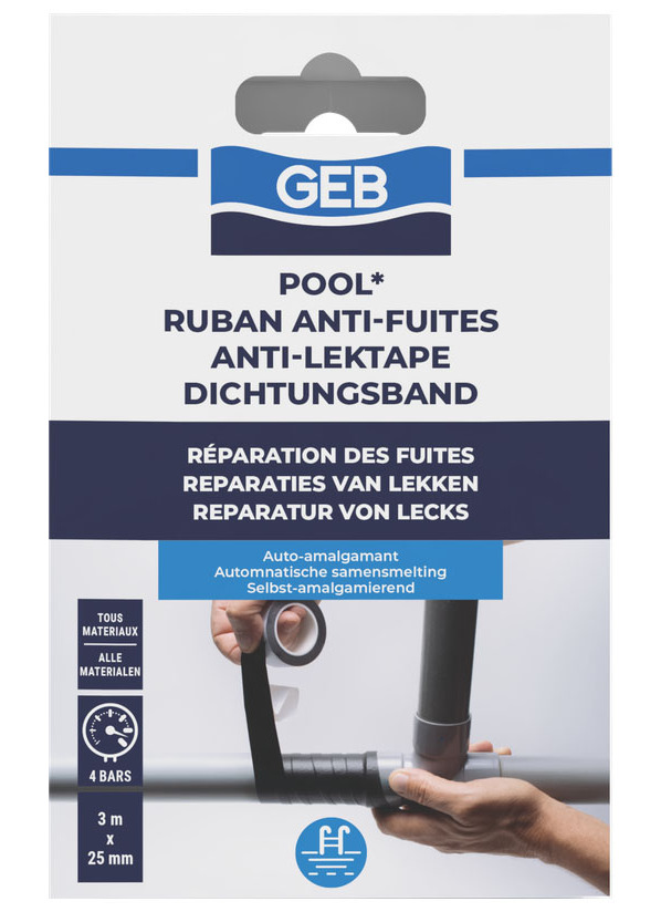 Ruban anti-fuites GEB POOL 3mx25mm