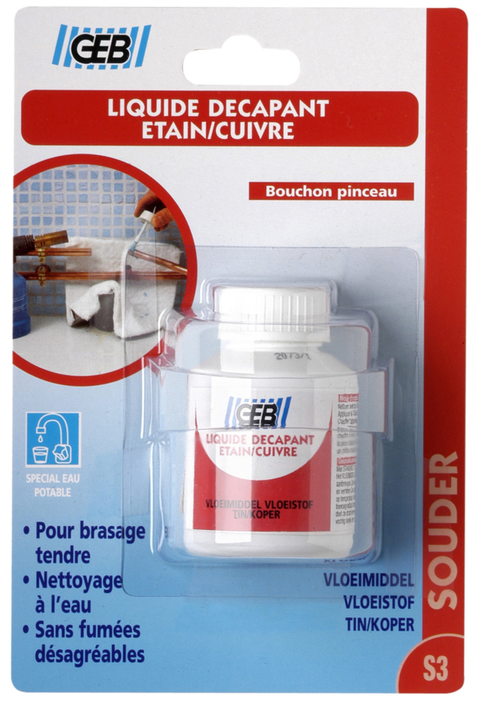 Liquide décapant étain/cuivre GEB 50ml