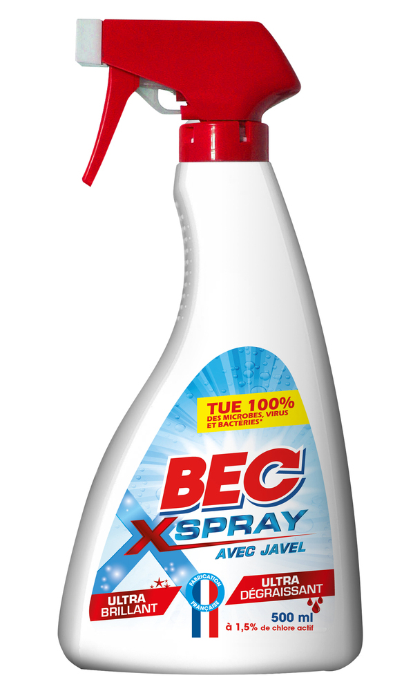 Spray avec Javel BEC 1,5% 500ml