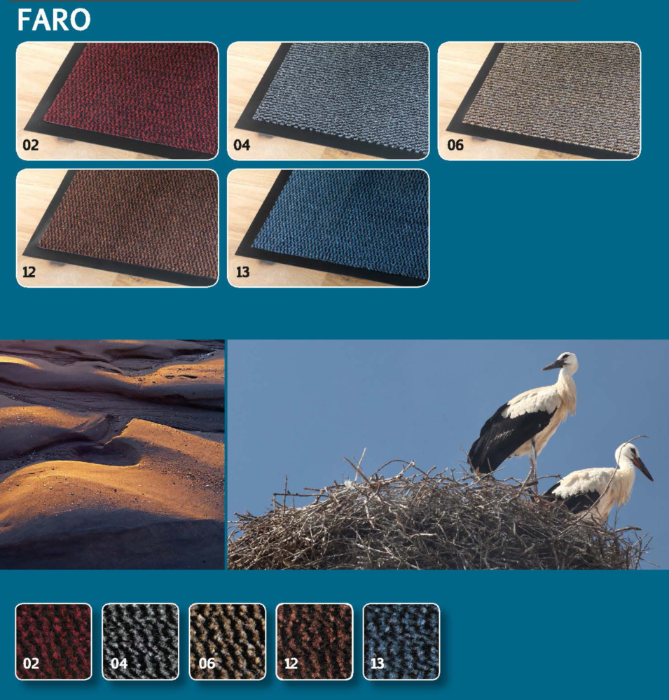 Tapis Faro MERCURY brun 90x150cm