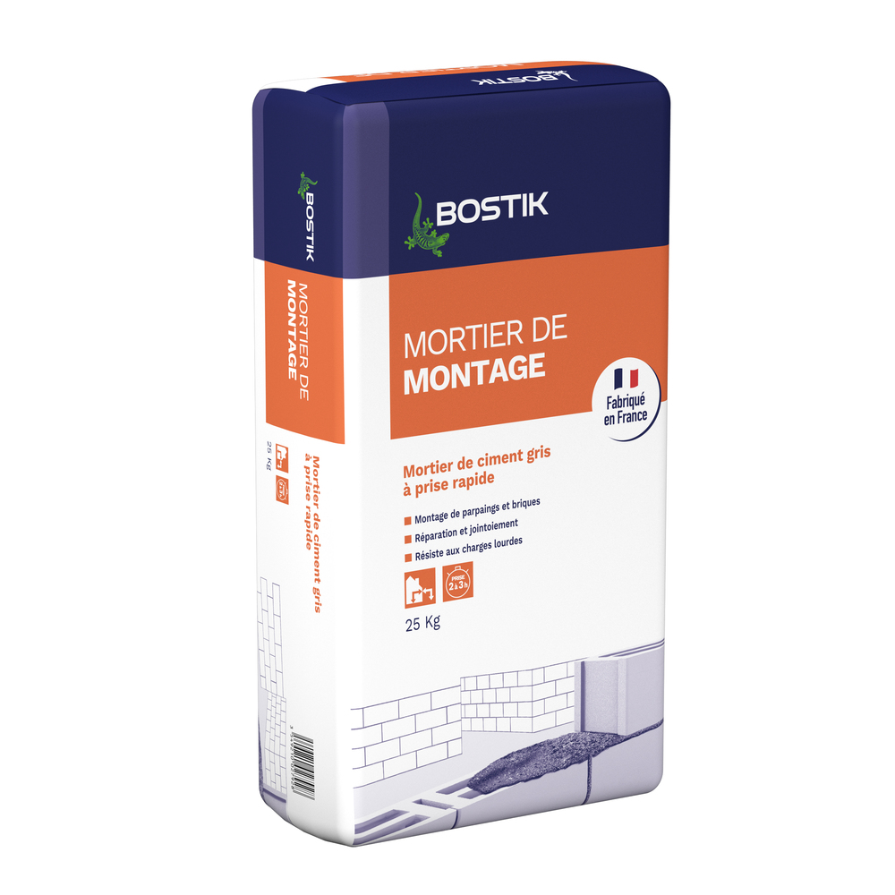 Mortier à maçonner poudre gris BOSTIK 25kg