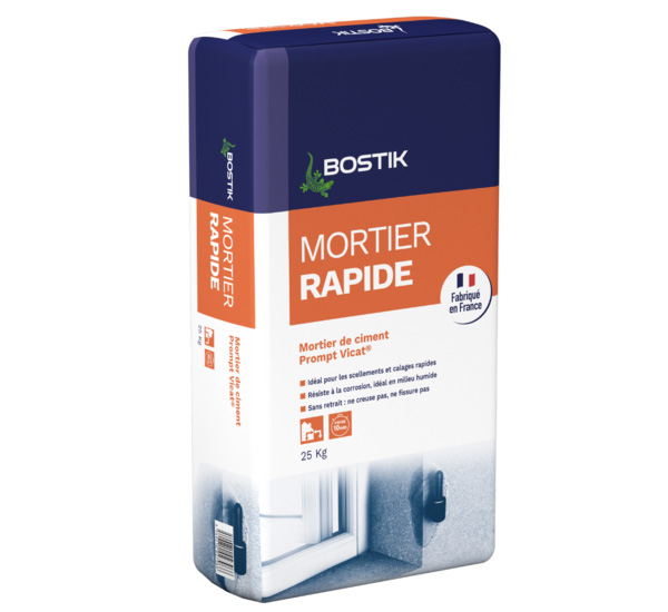 Mortier rapide poudre gris BOSTIK 25kg