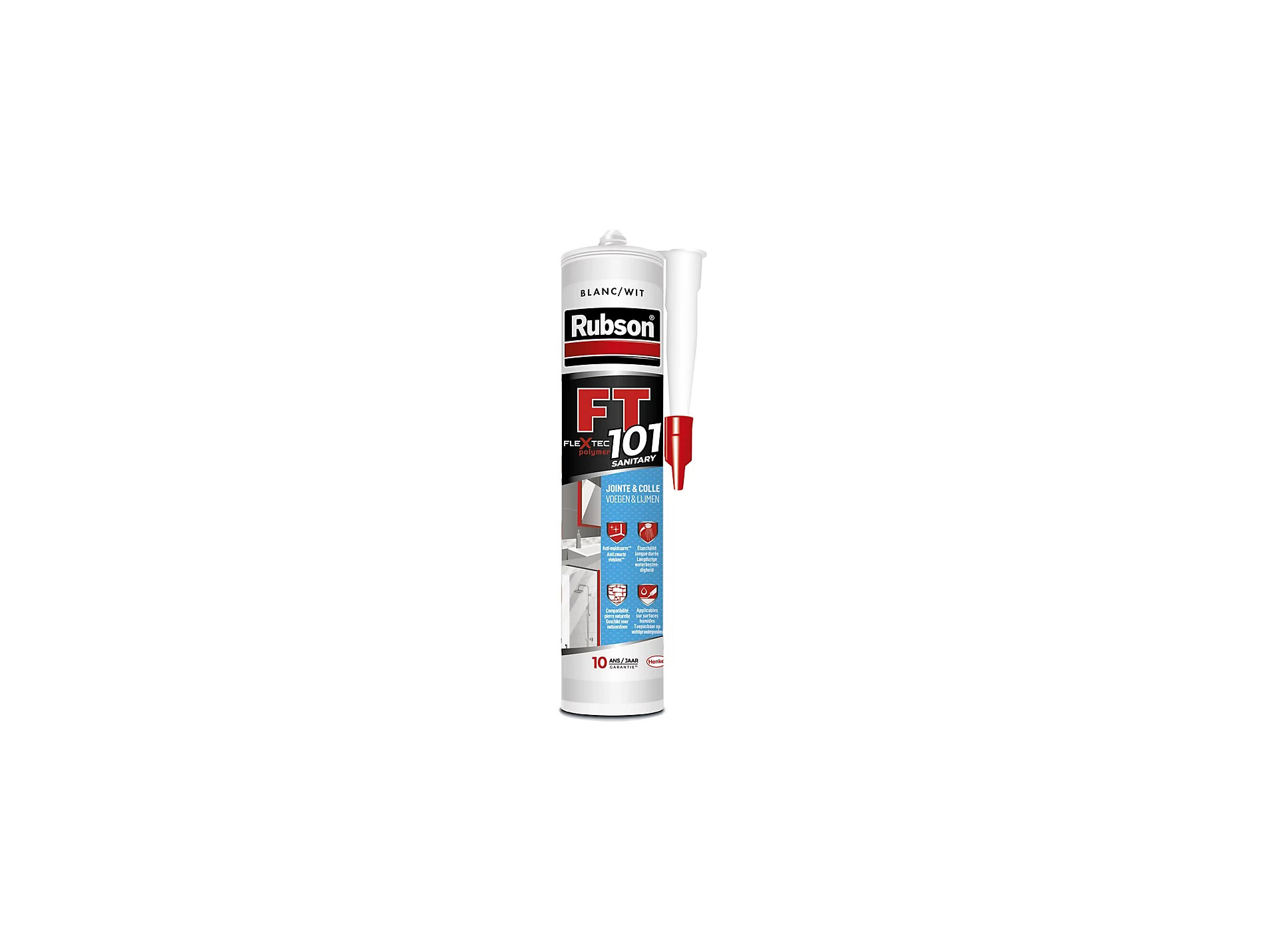 Mastic sanitaire RUBSON FT 101 280ml blanc