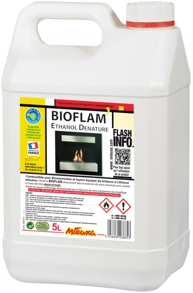 Éthanol dénaturé Bioflam MIEUXA 5l