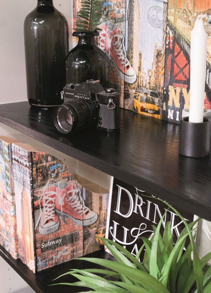 Adhésif décoratif DC-FIX bois noir 45cmx2m