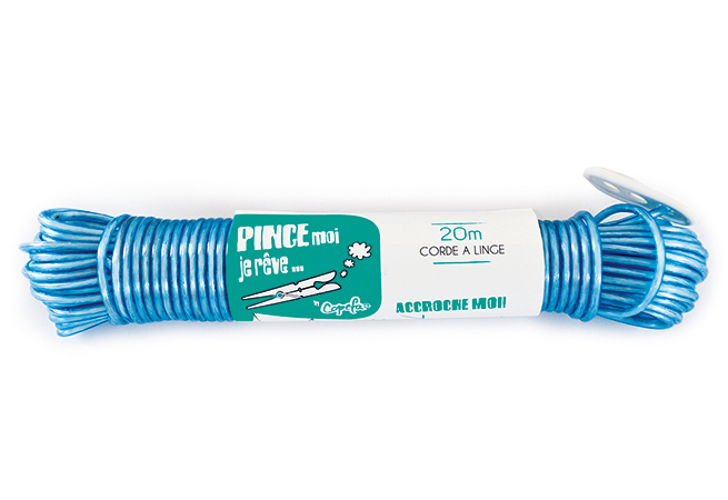 Corde à linge COPEFA âme acier 20m Ø2,7mm