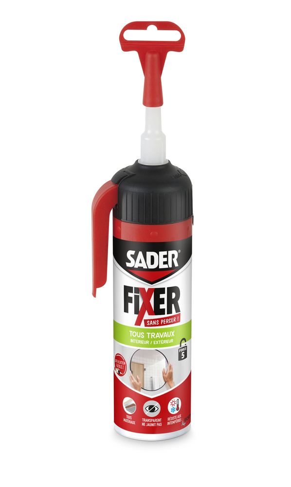 Colle fixation SADER Fixer Sans Percer 110g