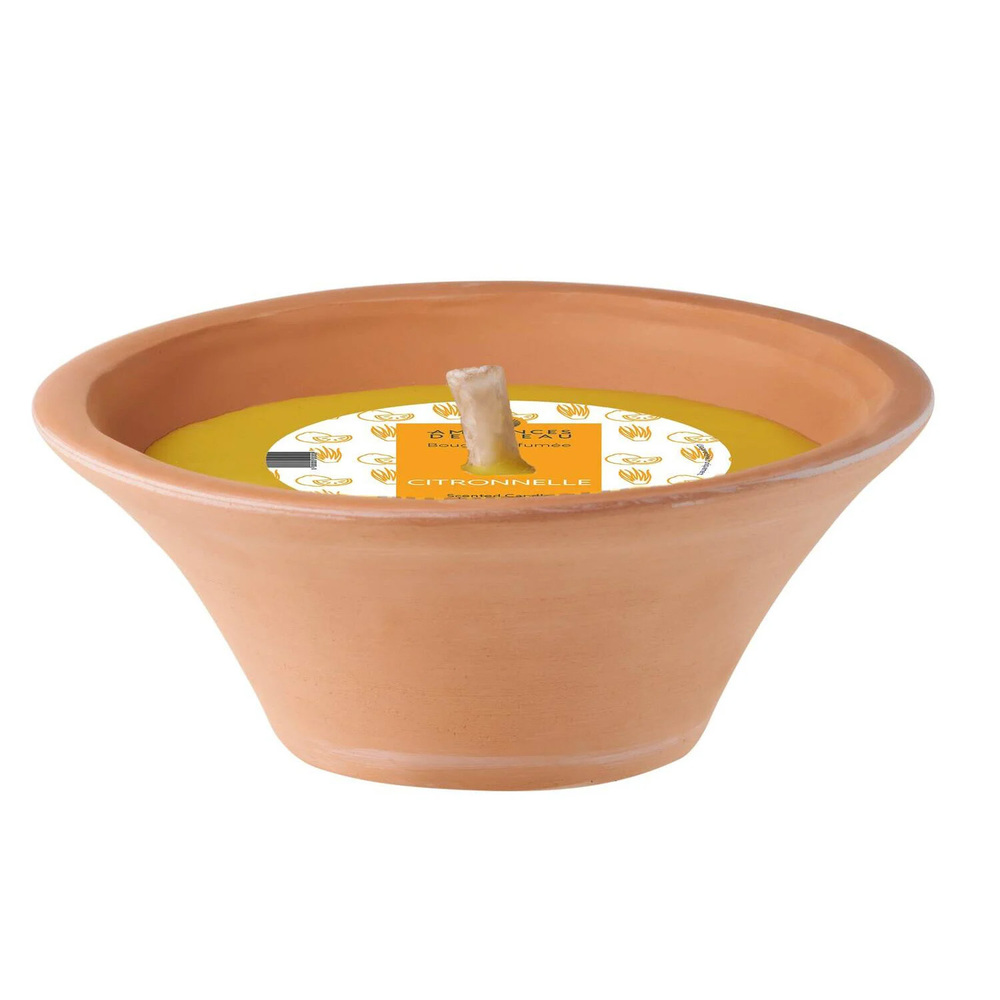 Bougie vasque citronnelle DEVINEAU terre cuite 6h