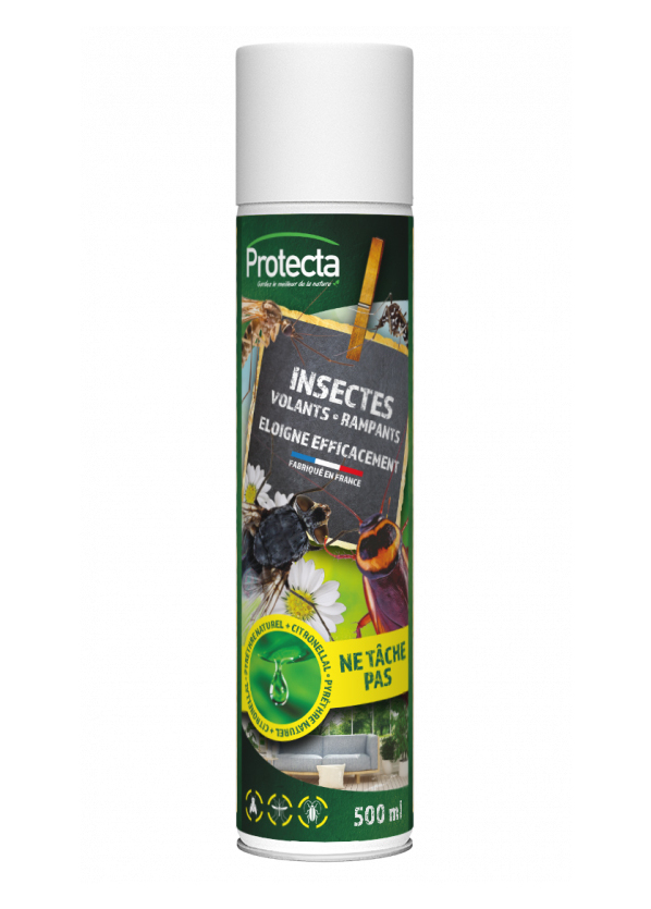Aérosol insectes volants rampants PROTECTA 500ml