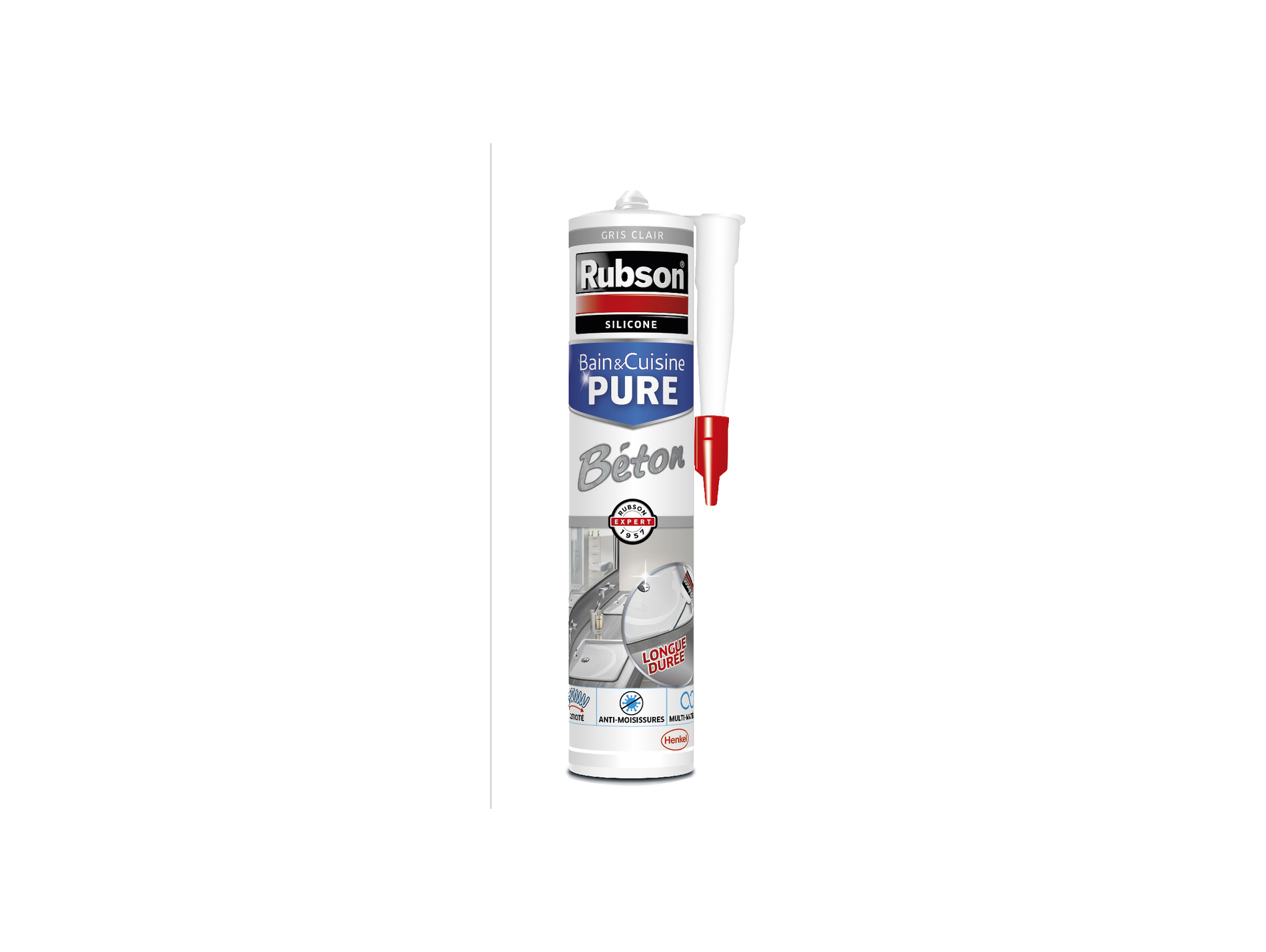 Mastic sanitaire béton HENKEL 280ml