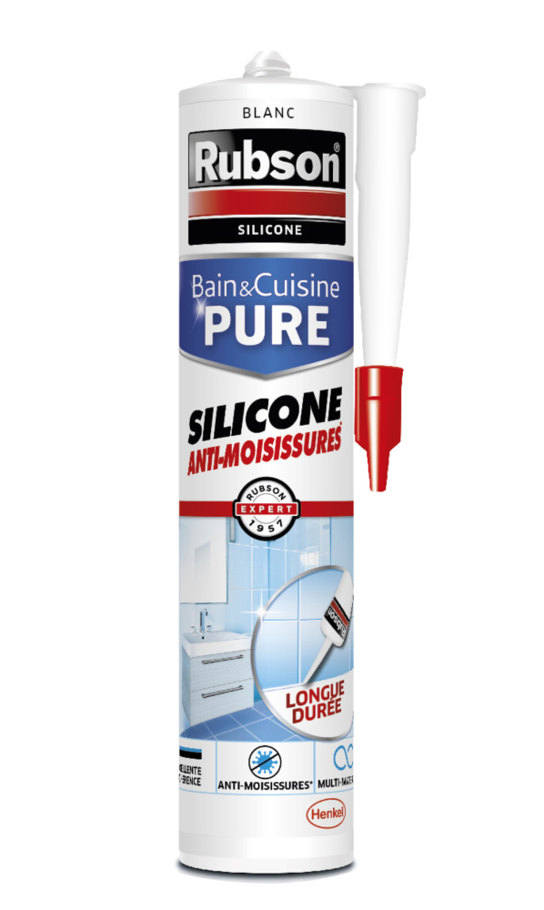 Mastic bain et cuisine RUBSON blanc 280ml