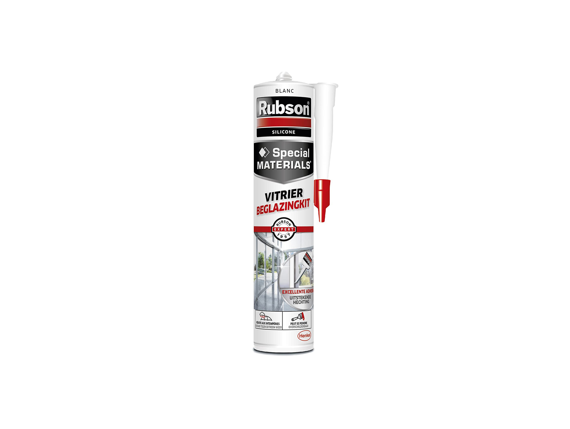 Mastic vitrier RUBSON 280ml blanc
