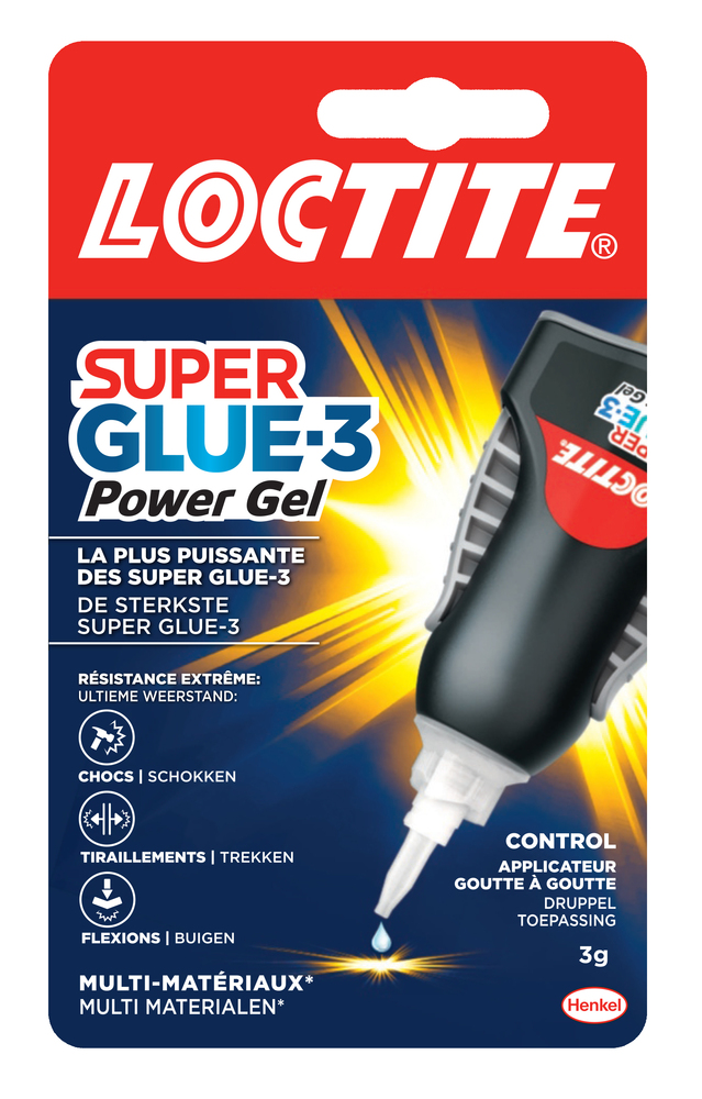 Colle instantanée LOCTITE Superglue-3 gel 3g