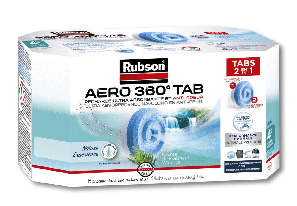 Recharge anti humidité RUBSON 4x450g fraîcheur