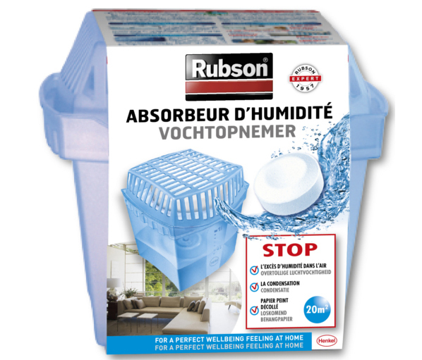 Absorbeur d'humidité RUBSON Basic 20m² + recharge 450g