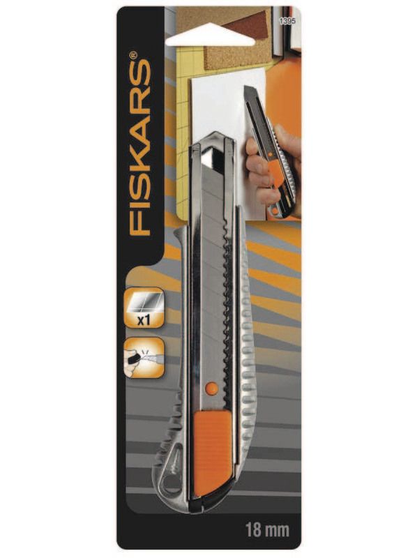 Cutter professionnel FISKARS métal 18mm