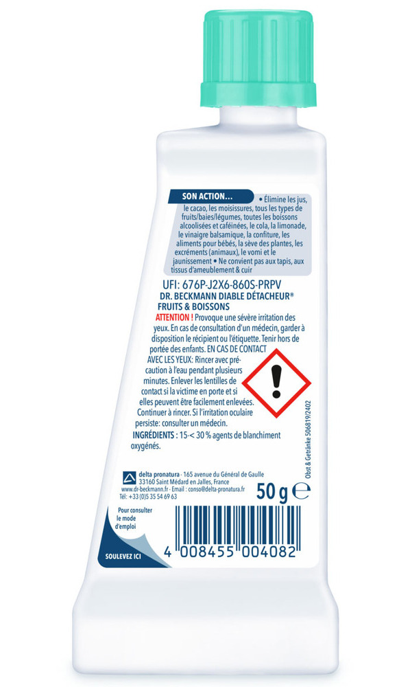 Détacheur linge DR. BECKMANN fruits boissons 50ml