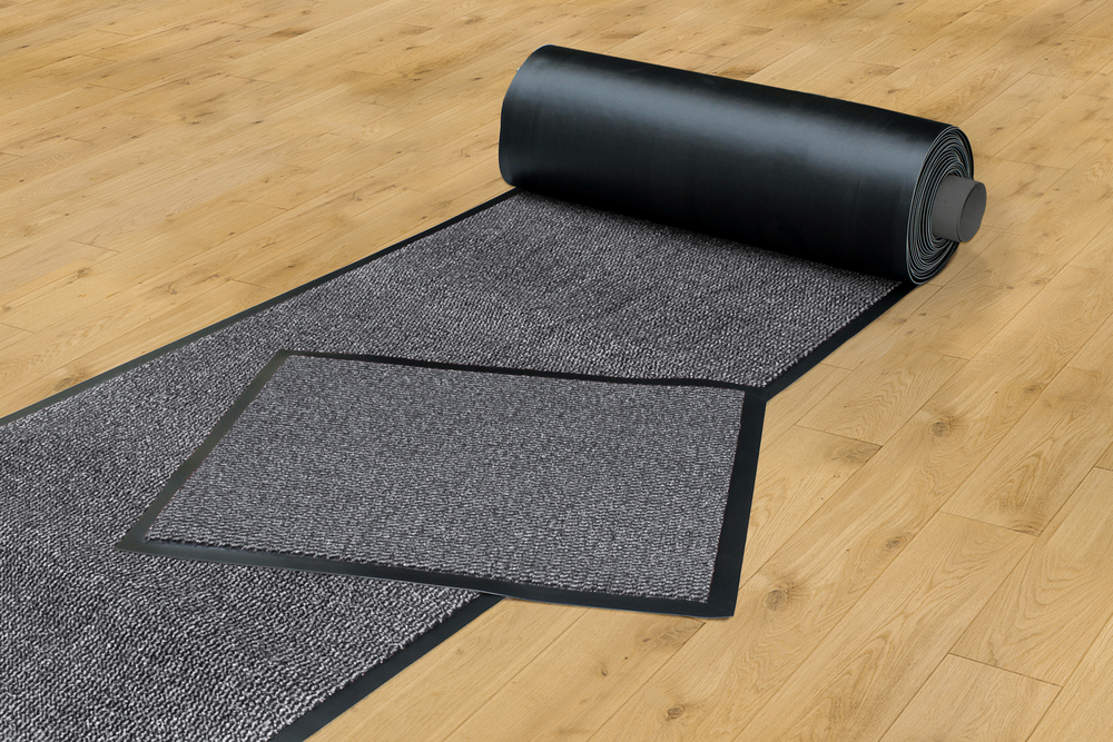 Tapis Faro MERCURY anthracite noir rouleau 90cm