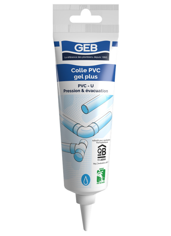 Colle PVC gel GEB eau potable 125ml