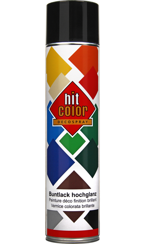 Peinture aérosol HITCOLOR HitColor noir brillant