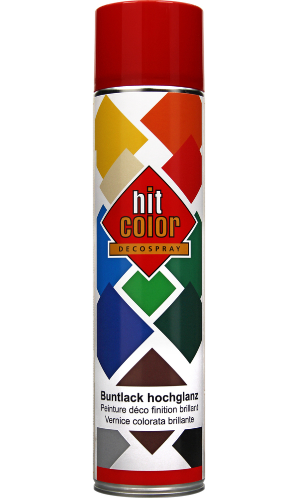 Peinture aérosol HITCOLOR HitColor rouge feu brillant