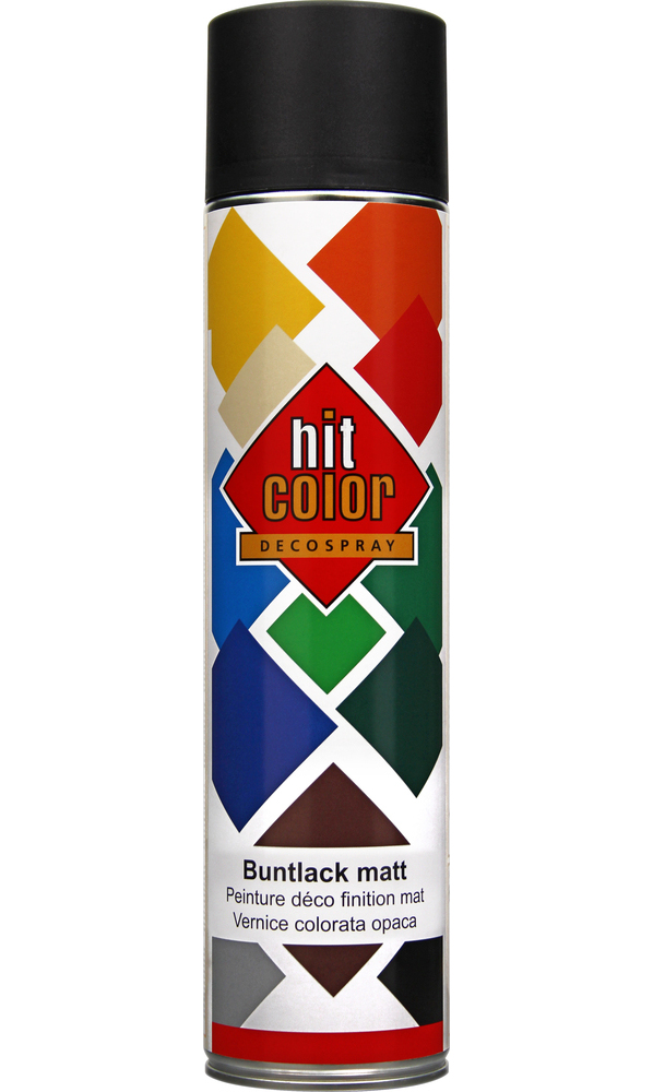 Peinture aérosol HITCOLOR HitColor noir mat