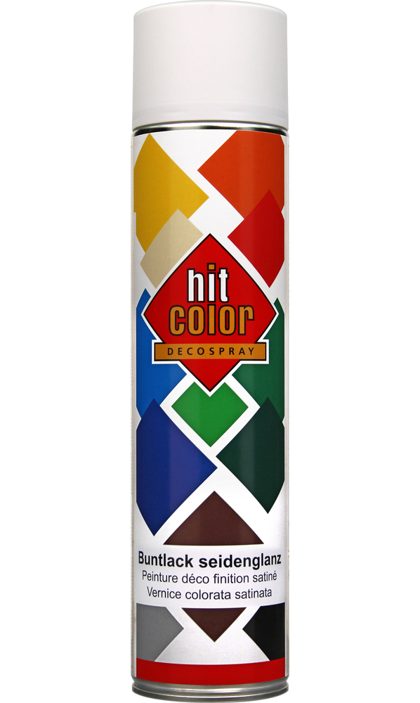 Peinture aérosol HITCOLOR HitColor blanc satiné