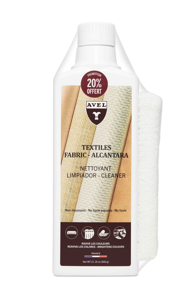 Nettoyant textiles AVEL 500ml + 20% offert