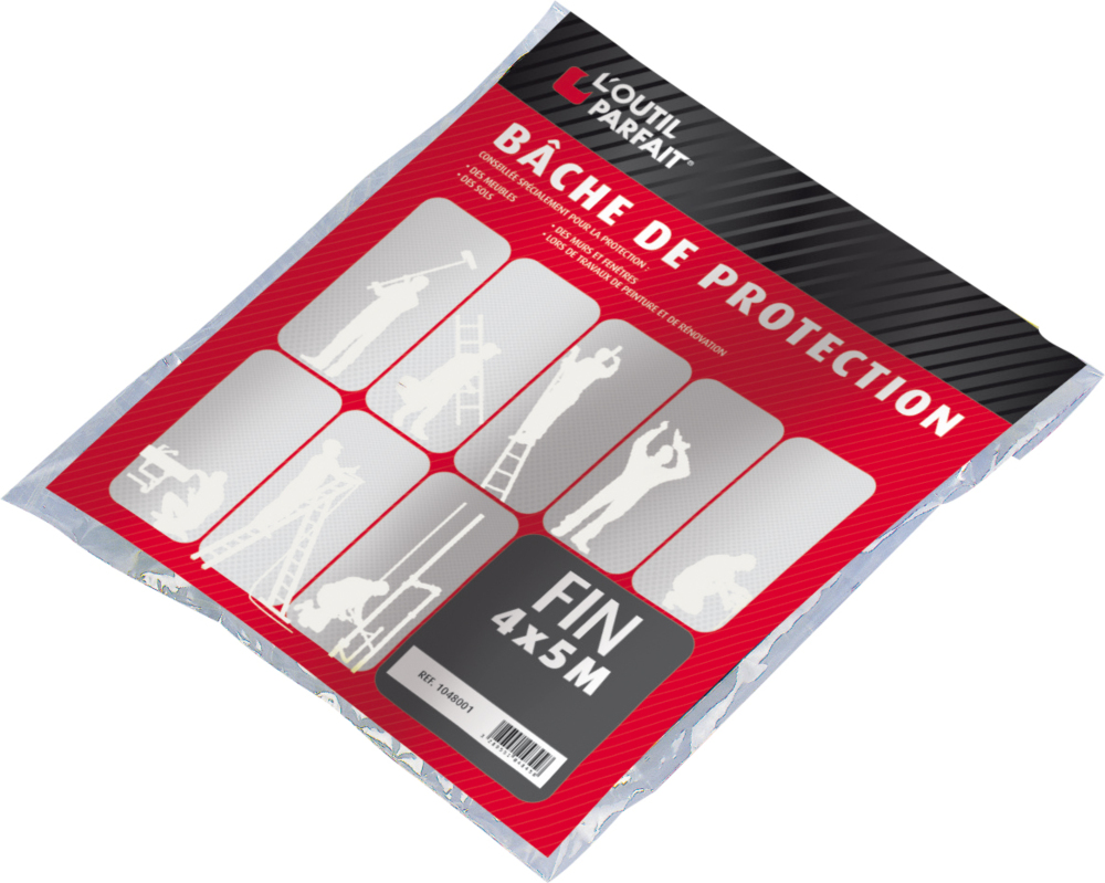 Bâche de protection L'OUTIL PARFAIT 4x5m