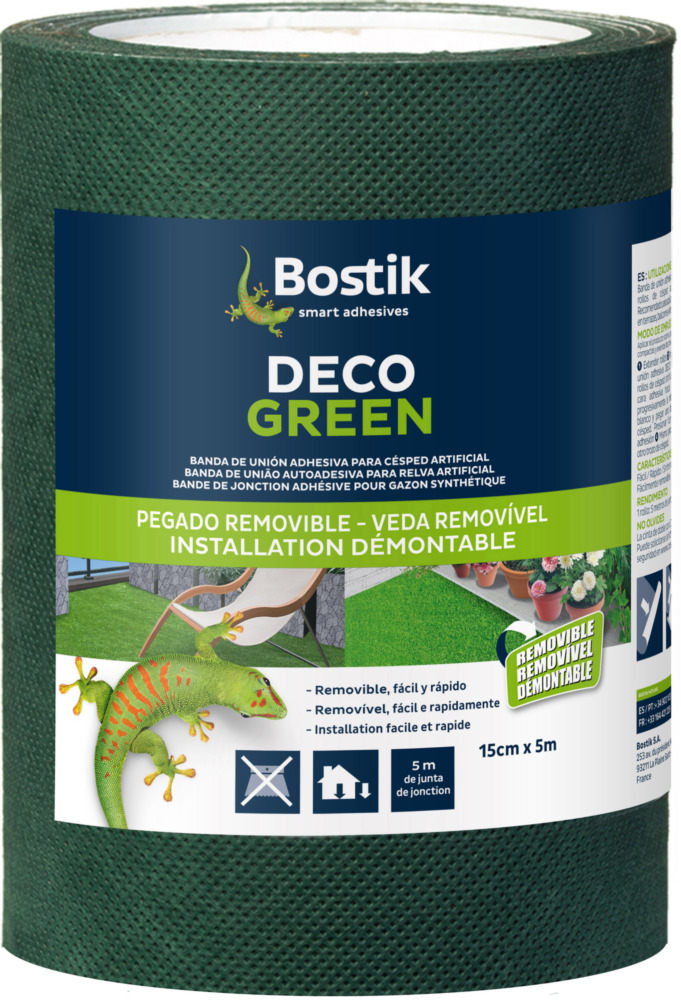 Bande adhésive BOSTIK jonction gazon vert 15cmx5m