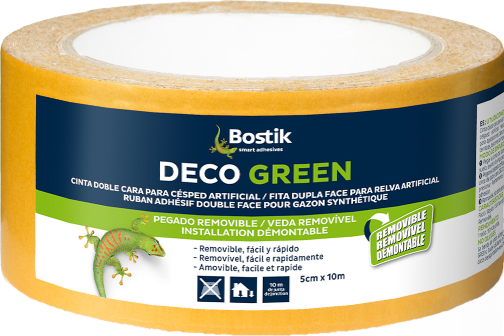 Bande double face BOSTIK Deco Green blanc 5cmx10m