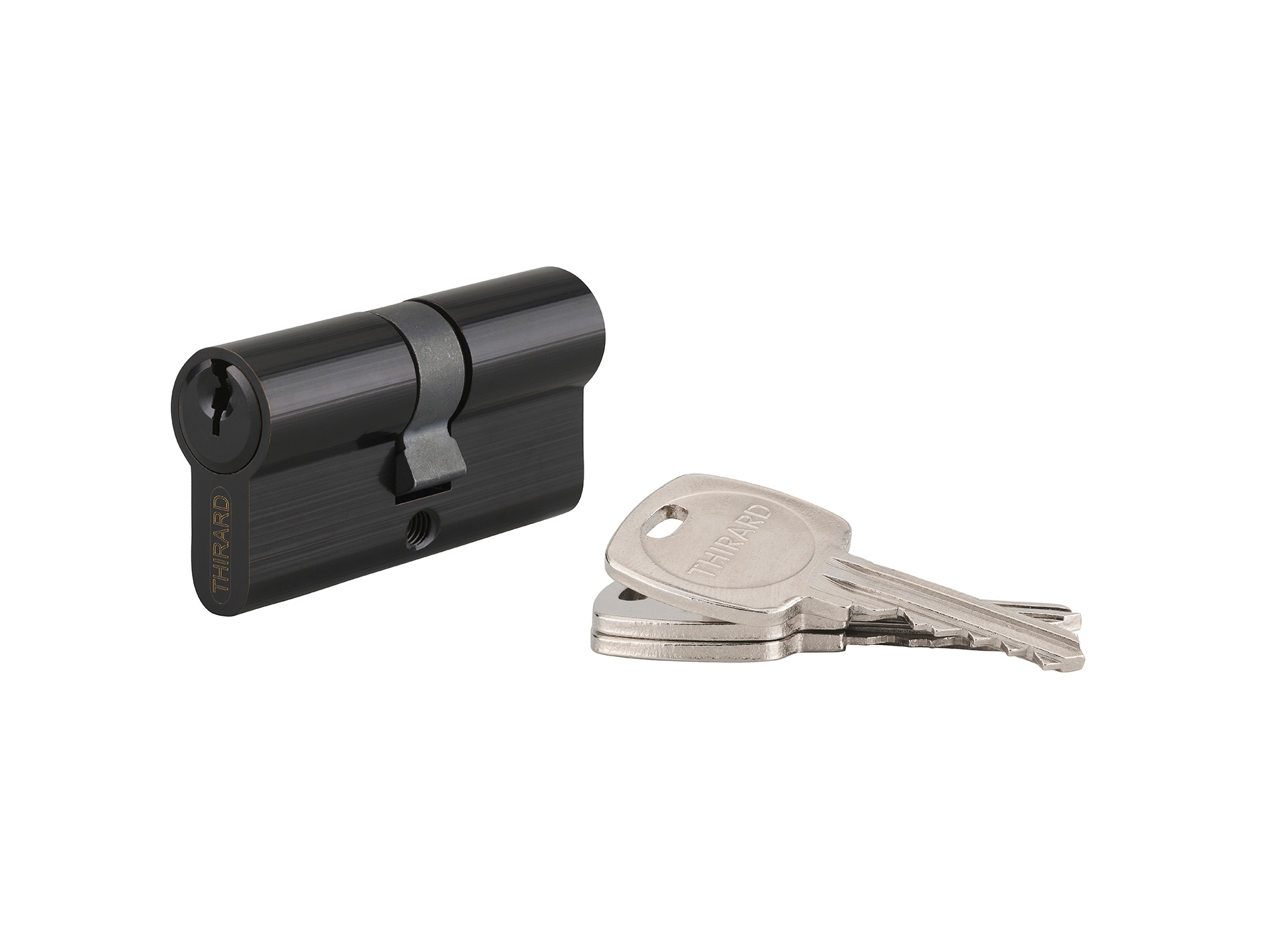 Cylindre THIRARD standard 30x30 noir 3 clés