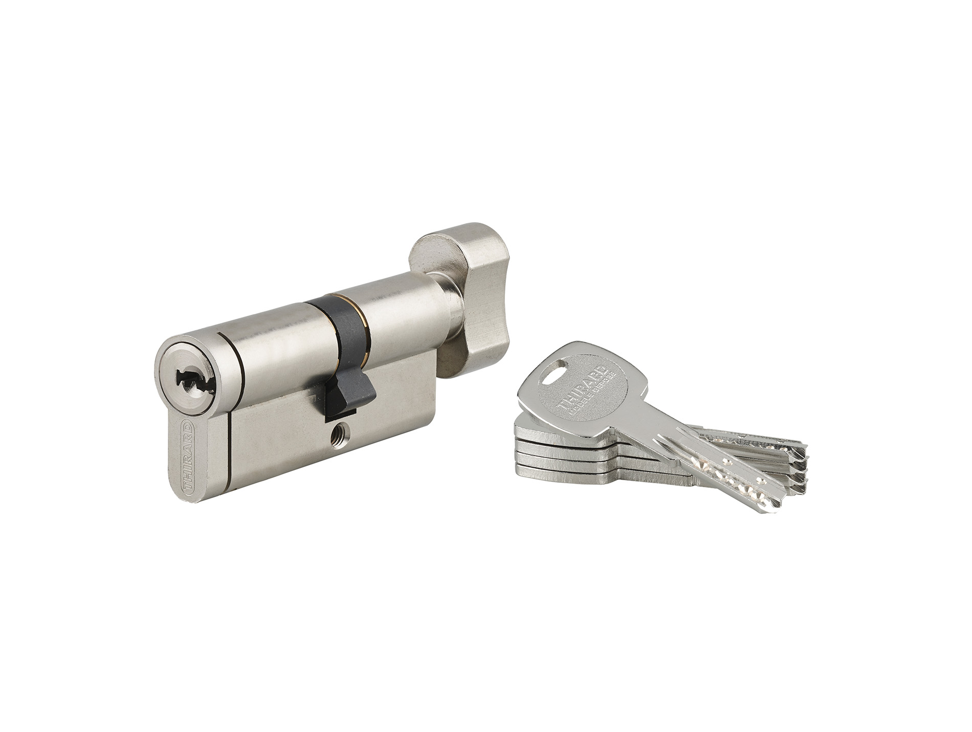 Cylindre débrayable THIRARD T2 30x40 nickelé 5 clés
