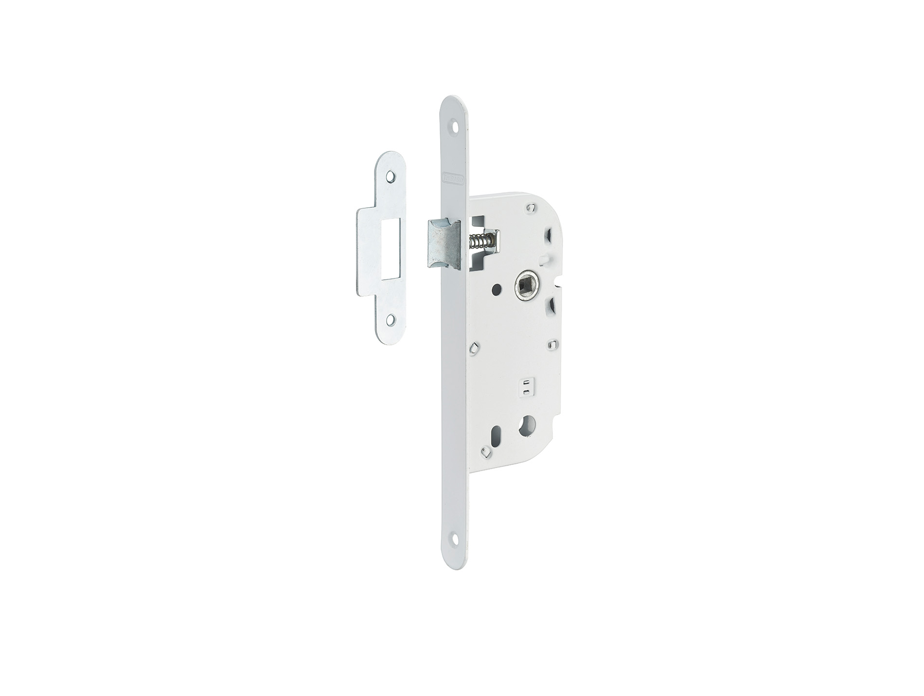 Serrure THIRARD à encastrer axe 40mm bec-de-cane blanc