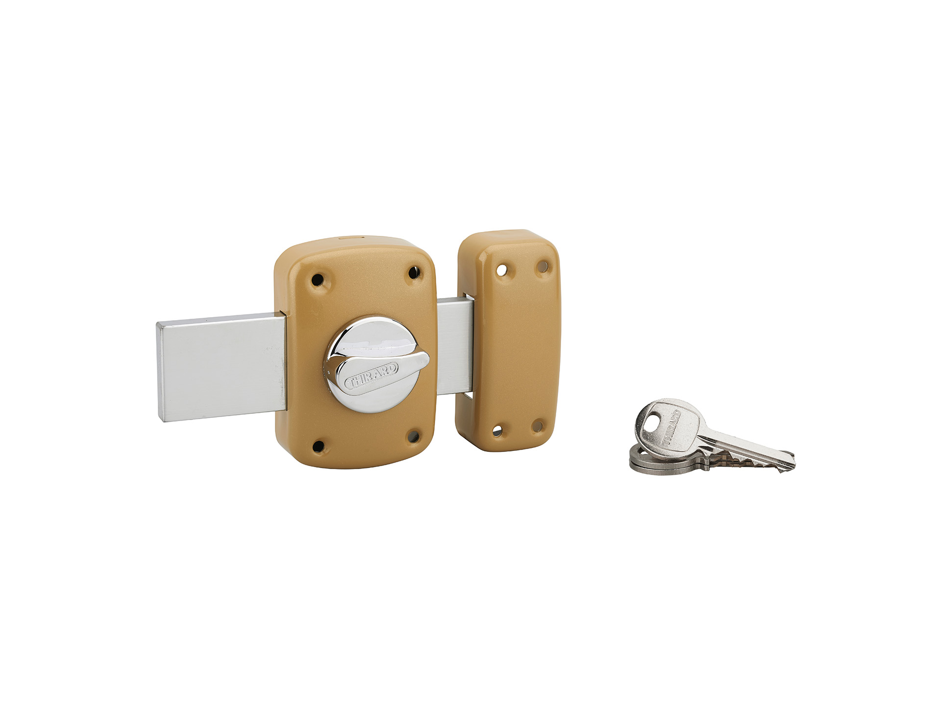 Verrou THIRARD Corvette cylindre 30mm pêne 160mm 3 clés