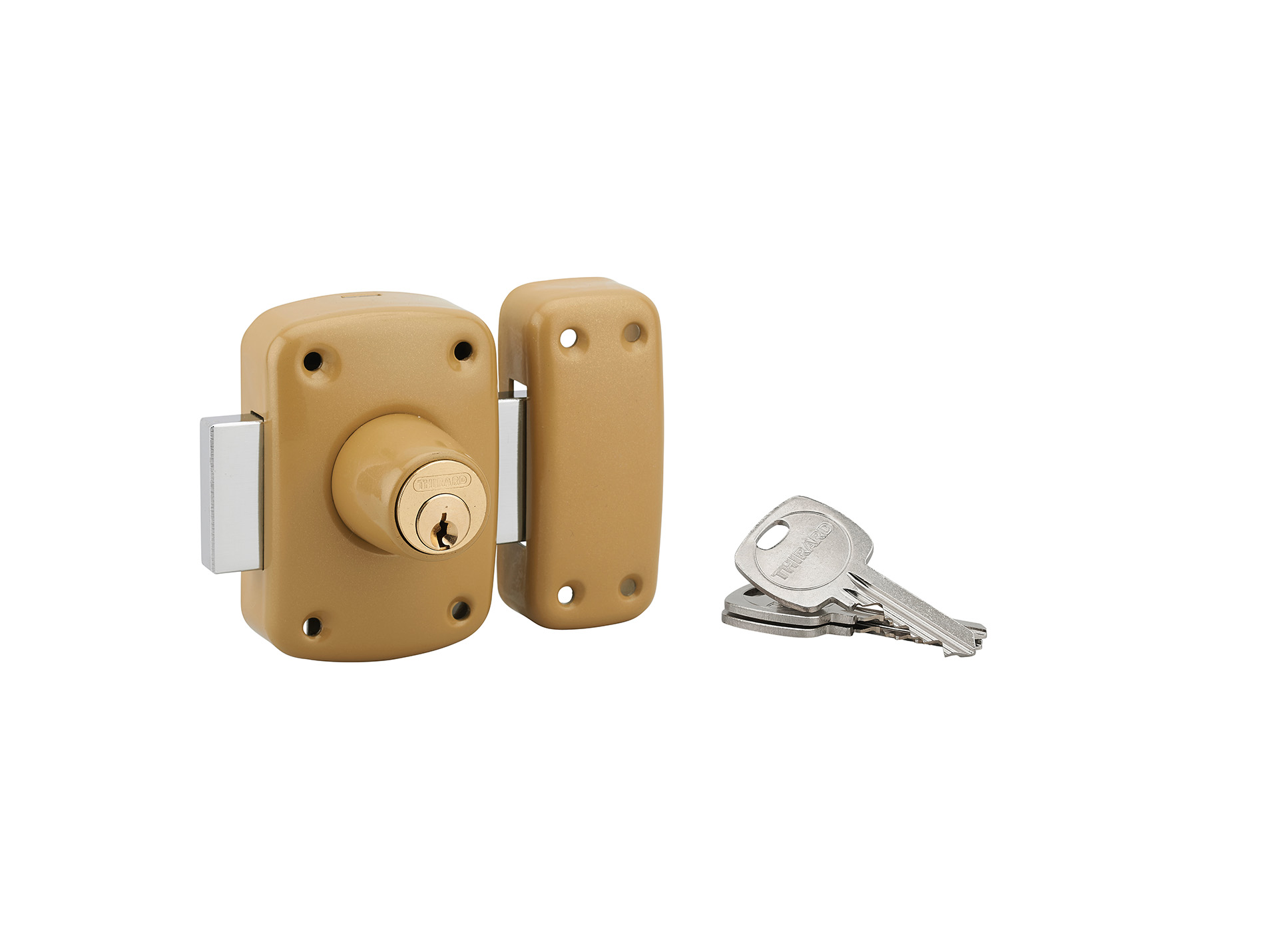 Verrou THIRARD Corvette double cylindre 40mm 3 clés