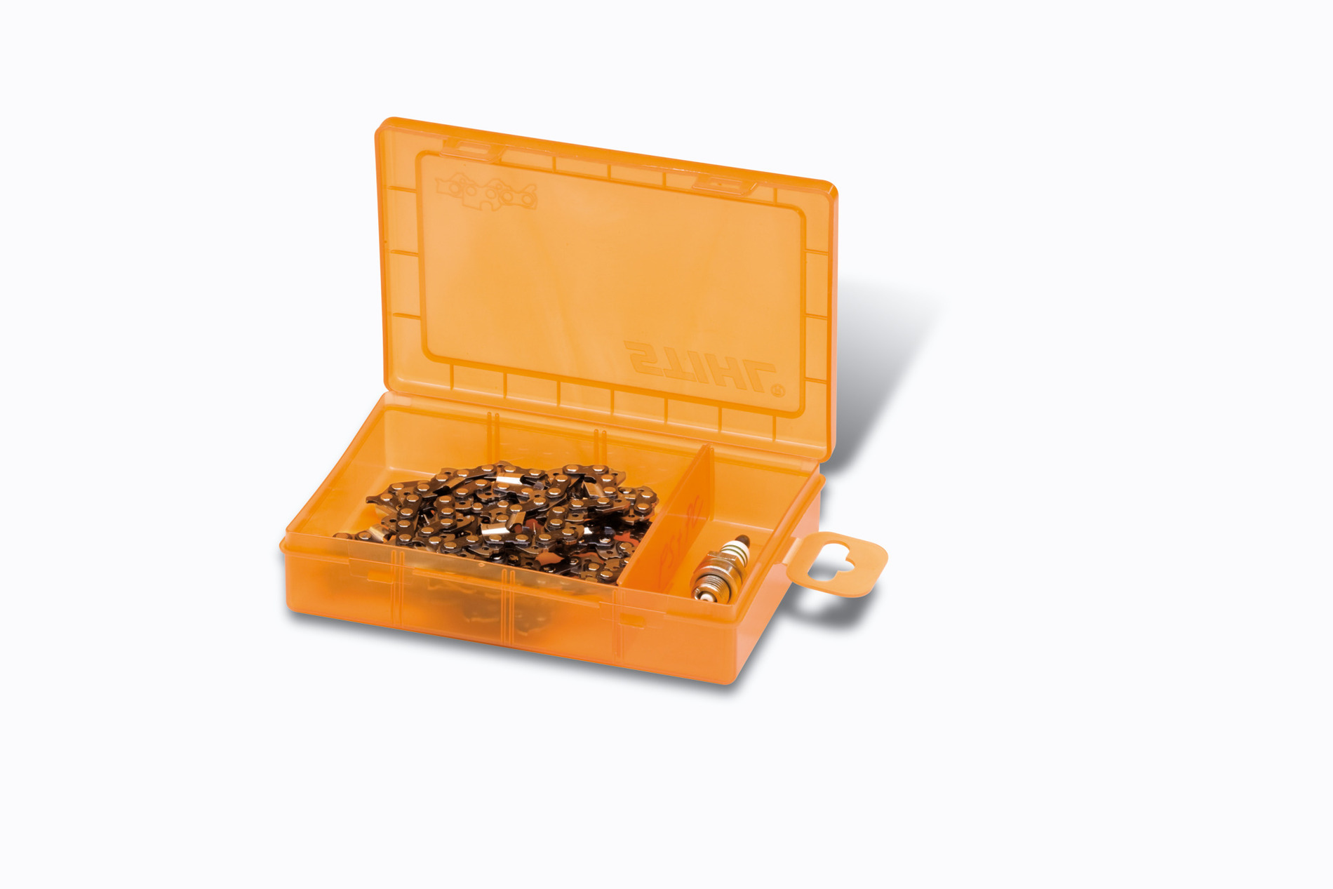 Boîte de rangement chaînes STIHL 18x12x4cm