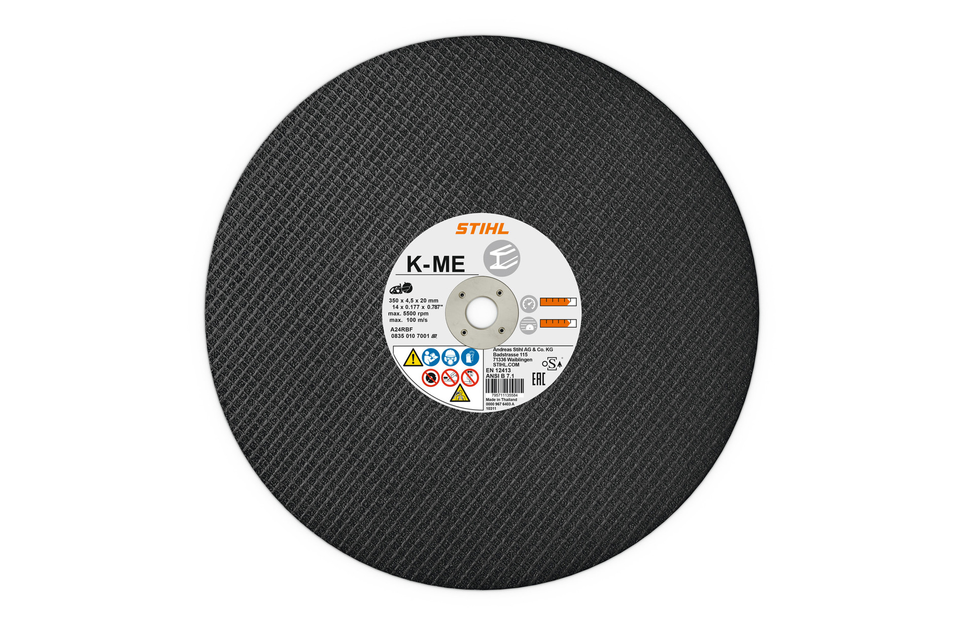 Disque résine acier Ø300mm STIHL K-ME