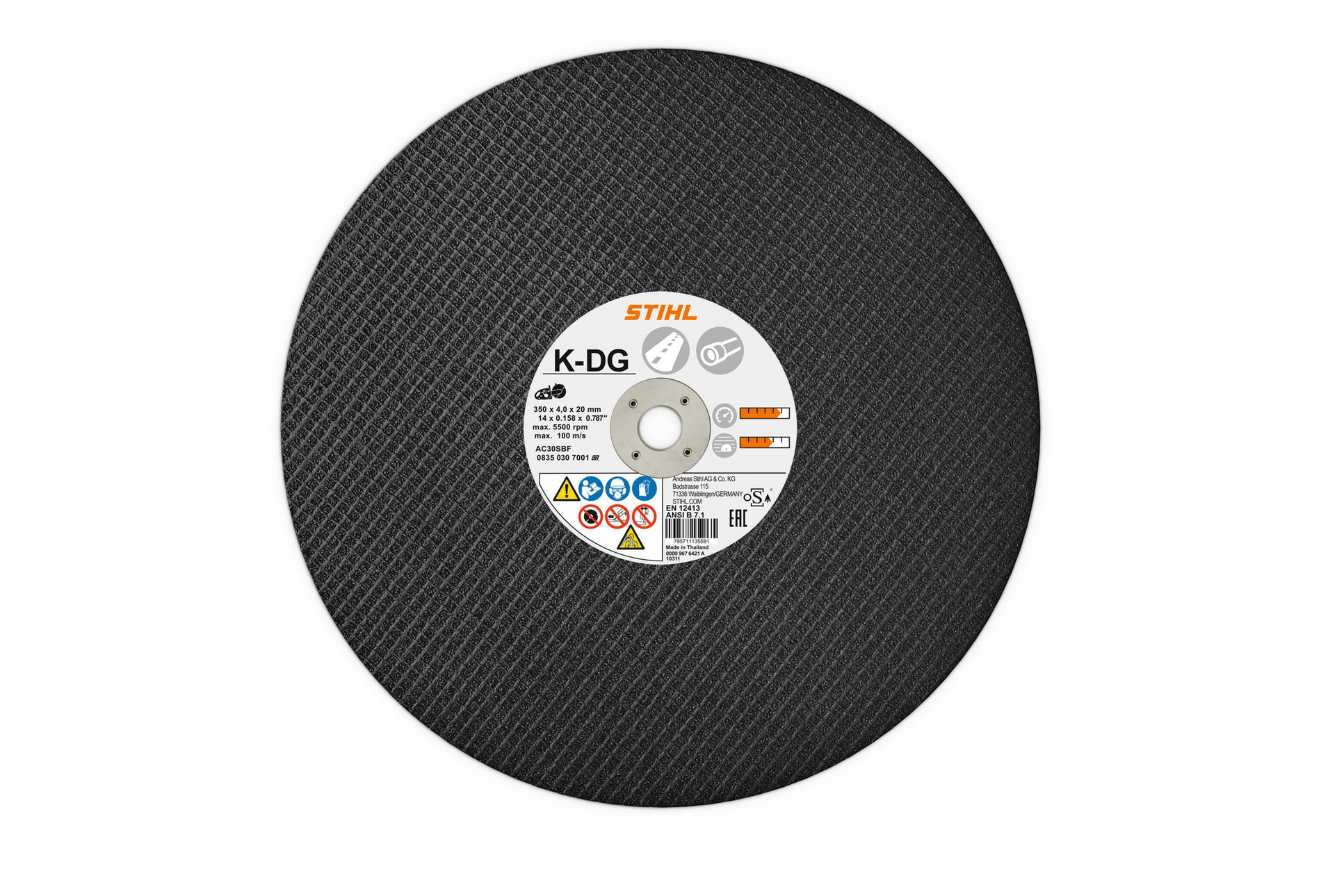 Disque résine asphalte Ø300mm STIHL K-DG