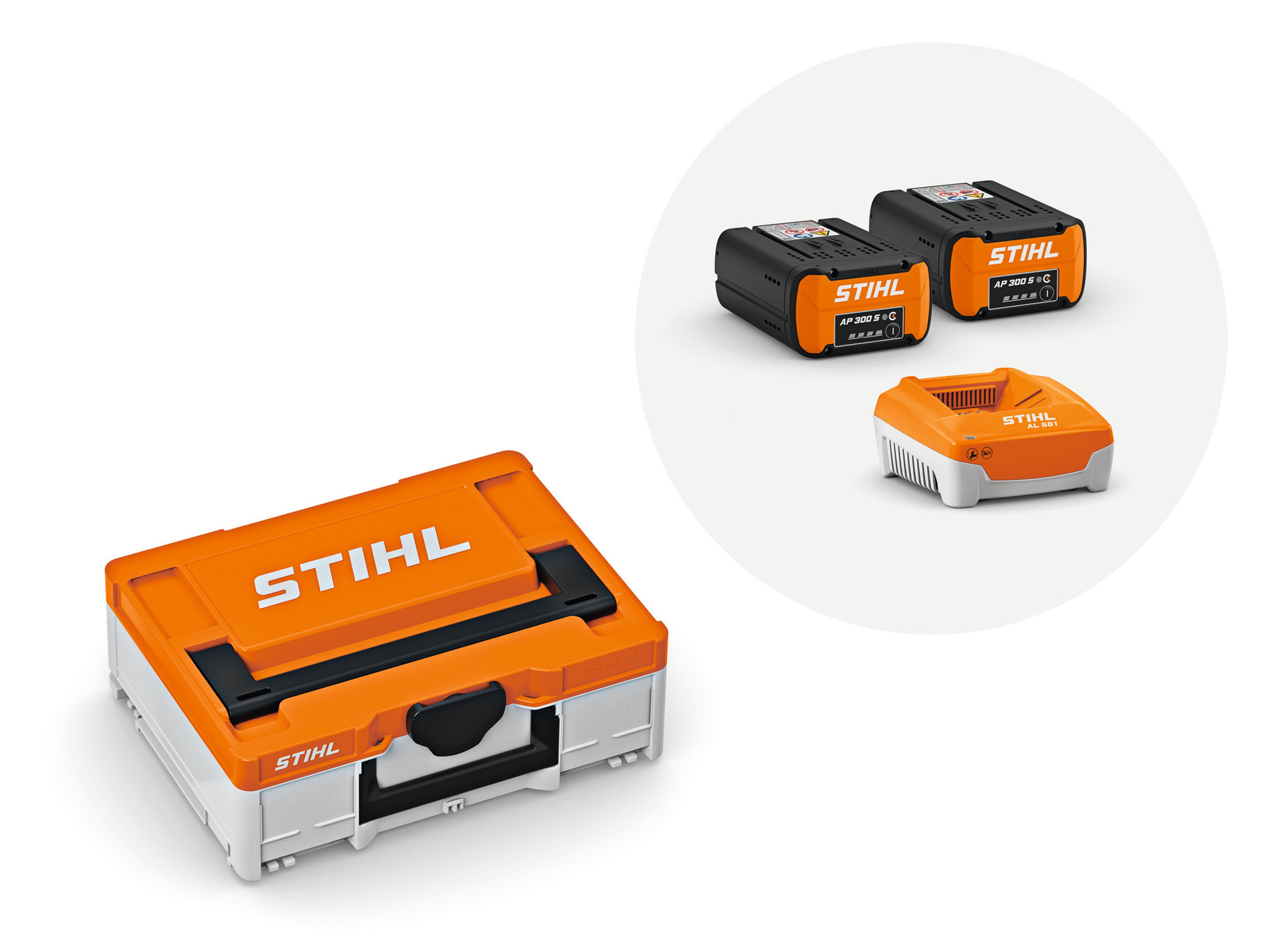 Power Box Premium STIHL 2 batteries AP 300 S